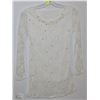 Image 1 : WHITE LACE LONG SLEEVE SHIRT