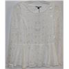 Image 1 : WHITE LACE LONG SLEEVE SHIRT SIZE MEDIUM