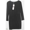 Image 1 : LONG SLEEVE BLACK DRESS SIZE LARGE