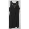 Image 1 : LONG BLACK SLEEVELESS DRESS SIZE 16