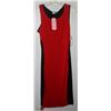 Image 1 : SLEEVELESS RED FRONT BLACK BACK DRESS