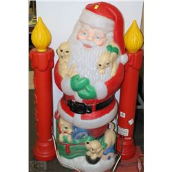 LIGHT UP SANTA WITH LIGHT UP NOEL CANDLES