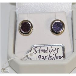 .925 STERLING SILVER EARRINGS CUBIC STONES