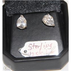 .925 STERLING SILVER EARRINGS CUBIC STONES