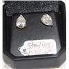 Image 1 : .925 STERLING SILVER EARRINGS CUBIC STONES