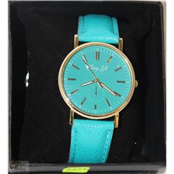 JING YI WOMEN'S WATCH TURQUOISE STRAP