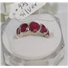 Image 1 : #40-NATURAL RED RUBY 925 SOLID SILVER RING