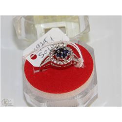 #54-TURKIS SAPPHIRE .925 SOLID SILVER RING