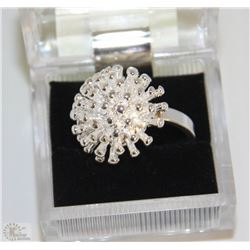 SILVER PLATED FIREWORKS SIZE 8