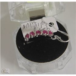 #70-NATURAL RUBY 925 SOLID SILVER RING