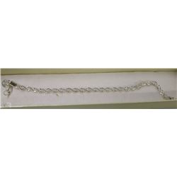 SILVER PLATED TWIST CHAIN BRACELETS