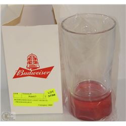 BUDWEISER RED LIGHT BEER GLASS - PROGRAMMABLE