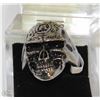 Image 1 : MEN'S HEAVY STAINLESS STEEL SKULL RING