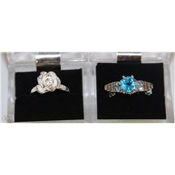 LOT OF 2 WOMENS FASHION RINGS