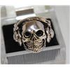 Image 1 : MEN'S HEAVY STAINLESS STEEL SKULL RING