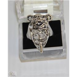 MEN'S HEAVY STAINLESS STEEL SKULL RING