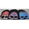 Image 1 : 3 PACK OF GLOW IN THE DARK SAFETY TOQUES