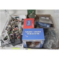 ASSORTMENT OF 2  XMAS FLATS/ NEW NIGHT LIGHT