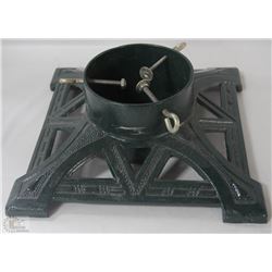 SOLID CASE IRON CHRISTMAS TREE STAND WITH BUILT IN