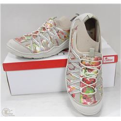 RIEKER WHITE COMBINATION SHOES SIZE 8.5