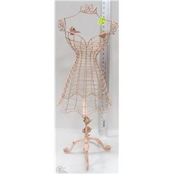 METAL DECORATIVE FEMALE BUST DECOR DISPLAY