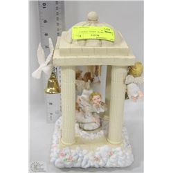 XMAS MUSICAL ANGEL TEMPLE PORCELAIN
