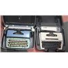 Image 1 : BOX W/ 2 VINTAGE MANUAL TYPEWRITERS -
