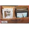 Image 1 : BOX OF ASSORTED ANTIQUE PICTURES IN FRAMES