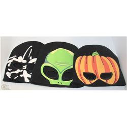 3 PACK OF GLOW IN THE DARK TOQUES