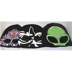 3 PACK OF GLOW IN THE DARK TOQUES
