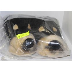 NEW MEN'S DOG FACE SLIPPERS - SIZE 11-12