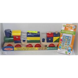 NEW MELISSA & DOUG STACKING TRAIN SET