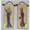 Image 1 : HOME INTERIORS 2 LADIES WALL HANGINGS VOQUE