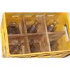 Image 1 : VINTAGE PEPSI CRATE WITH 6 ASSORTED OLD MILK