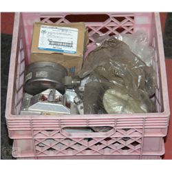 CRATE WITH COMMERCIAL/INDUSTRIAL SWITCHES & GUAGES