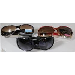 THREE NEW PAIRS OF LADIES FOSTER GRANT SUNGLASSES