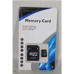NEW 32GB MICRO SD CARD WITH ADAPTOR