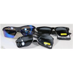 THREE NEW PAIRS OF MENS FOSTER GRANT SUNGLASSES