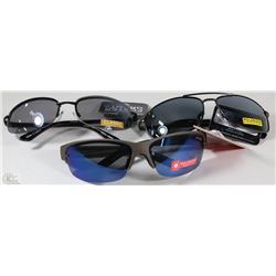 THREE NEW PAIRS OF MENS FOSTER GRANT SUNGLASSES