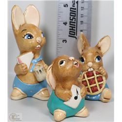 3 PENDELFINS MUNCHER,ROLLY AND PICNIC MIDGE