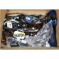 BOX WITH OVER 20 PAIRS OF NEW SUNGLASSES