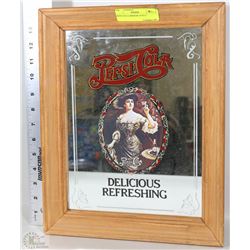 PEPSI COLA MIRROR 14"X11"
