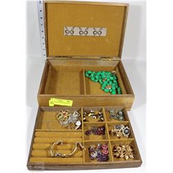 JEWELLERY BOX WITH CONTENTS