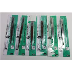LOT OF 6 ANTI-MAGNETIC TWEEZERS