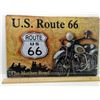 Image 1 : VINTAGE STYLE TIN ROUTE 66 SIGN