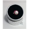 Image 1 : WHITE AKOYA PEARL & RUBY RING