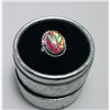 Image 1 : OVAL PINK FIRE OPAL RING