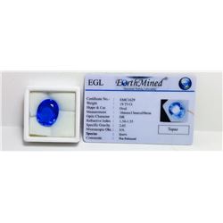 OVAL BLUE TOPAZ GEMSTONE