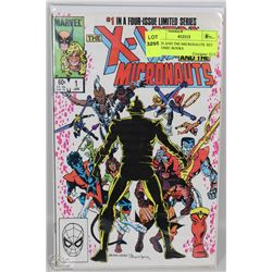 XMEN AND THE MICRONAUTS  SET 1-4 COMIC BOOKS