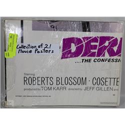 COLLECTION OF 21 MOVIE POSTERS